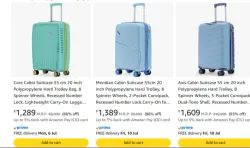 Core Cabin luggage upto %86 discount Sort