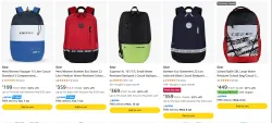 Gear Backpacks starting at ₹199
