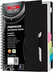 LUXOR Single A4-300 A4 Notebook Single Ruled 300 Pages (Black)