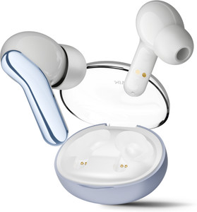 Mivi Duopods Infinity , 3D Sound, 70 H, AI-ENC, Game Mode & Voice Assist Bluetooth Headset (Frost Blue, True Wireless)