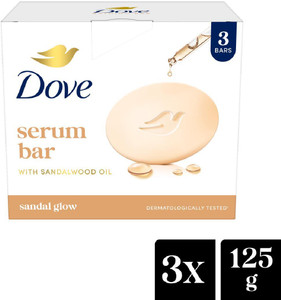 DOVE Serum Bar with Sandalwood Oil (3 x 125 g)