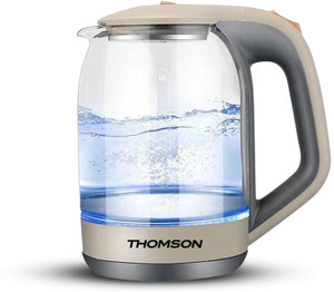 Thomson Crystal Boil Electric Kettle (1.8 L, Beige & Grey)