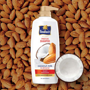 Parachute Advansed Silky Smooth Protein Shampoo Up to 2X Smoother Hair Coconut Milk & Almond -