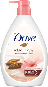 DOVE Relaxing Almond Cream Body Wash with Hibiscus for Smooth Skin,Soft & Sweet Scent (1000 ml)