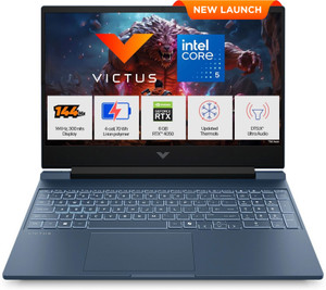 HP Victus (i5 14th Gen) Intel Core 5 210 H - (16 GB/512 GB SSD/Windows 11 Home/6 GB Graphics/NVIDIA GeForce RTX 4050) 15-fa2203TX Gaming Laptop (15.6 inch, Performance blue, 2.29 kg, With MS Office)