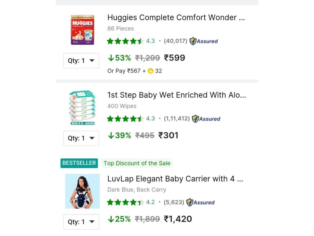 • Sebamed Baby Cleansing Bar pH 5.5 (100 g) for ₹315 :