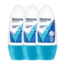 Rexona Shower Fresh Underarm Roll On Deodorant For Women (PO3) Deodorant Roll-on - For Women (150 ml, Pack of 3)