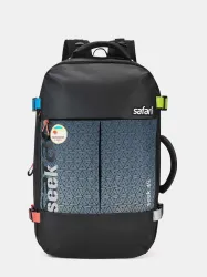 SAFARI Large 45 L Laptop Backpack Seek Expandable Unisex with Suitcase compartment (Grey)