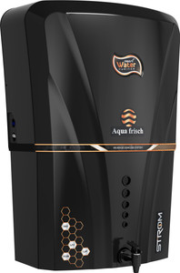 Aqua Frisch Storm Black Copper with Orp+Alkaline+Ro+Uf+Tds Adjuster+Antioxidant 12 L RO Water Purifier with Prefilter (Black)