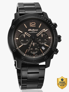 Titan Octane Chronograph Black Dial Black Stainless Steel Strap Analog Watch - For Men NT90157NM01,NT8174QM01,90157NM01,NU90157NM01