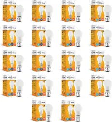Wipro 10 W Basic Standard B22 LED Bulb (White, Pack of 18)
