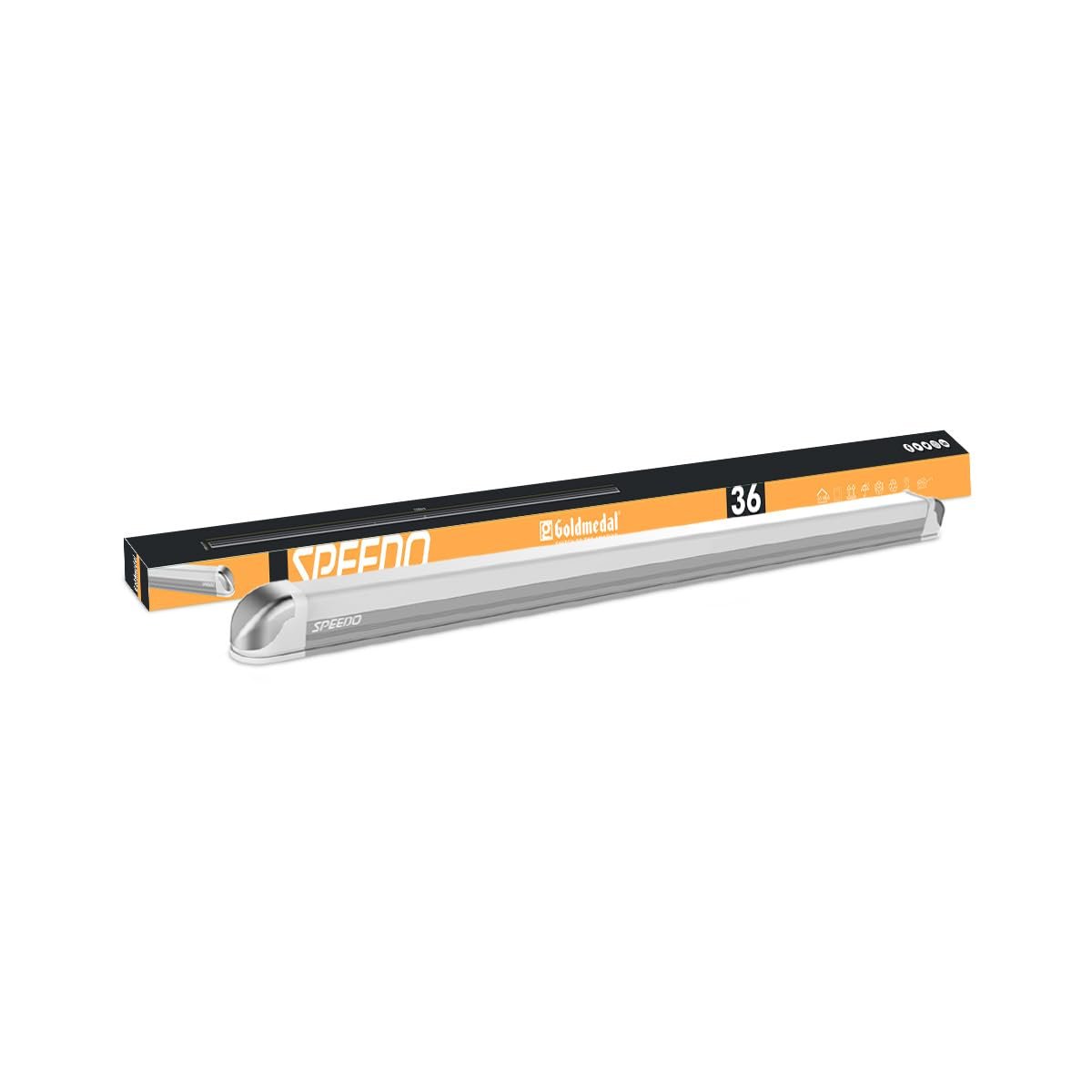 Goldmedal Speedo 36W LED Batten for Living Room, Bedroom & Kitchen | 3600 Lumens Light Output | Energy Efficient Tubelight for Home | Aluminium housing | Cool Daylight (6500K)