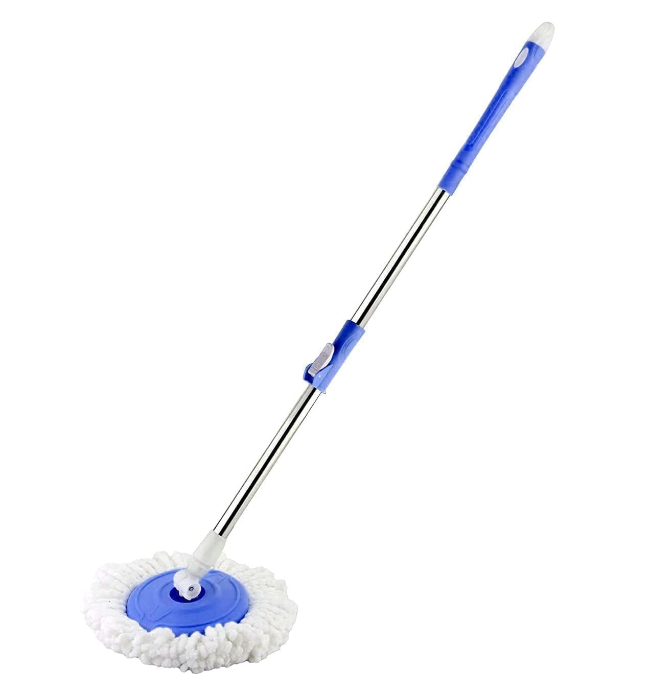 Feyora Spin Mop Stick for Floor Cleaning Without Bucket with Removable Microfiber Refill & Rod Replace Old Pocha with Easy Mopping Cleaner for Home, Kitchen (Multicolour)
