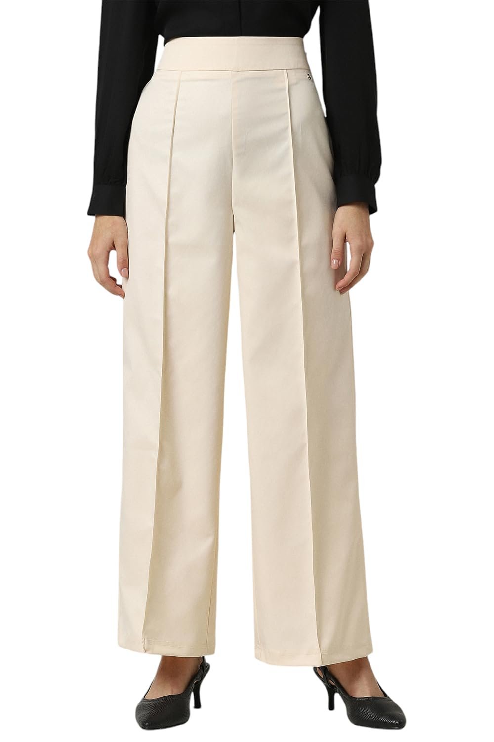 Van Heusen Women's Regular Fit High Rise Pants