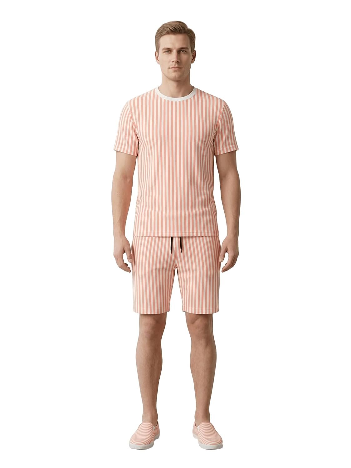 Dollar Men Co-Ord Set | Polyester Shorts + T-Shirt | Regular Fit, Quick Dry & Breathable | Gym, Casual & Sportswear | Pack of 1