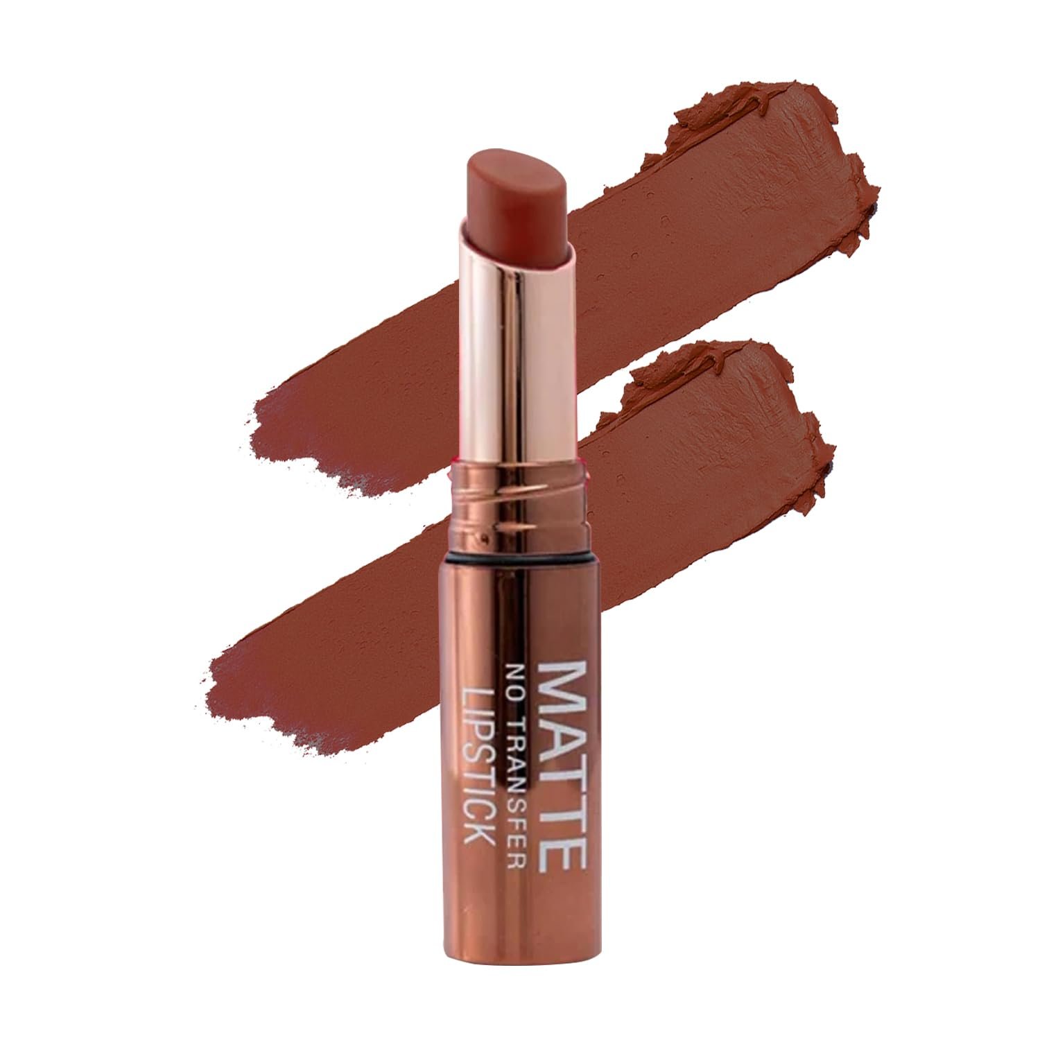 Fashion Colour Platinum Matte No Transfer Lipstick | Stay Upto 10 Hours | Luxurious Soft Silky Texture | No Fade | Lightweight Feel All Day | Matte Finish | Stunning Shades (609-Red Iron, 3.8g)