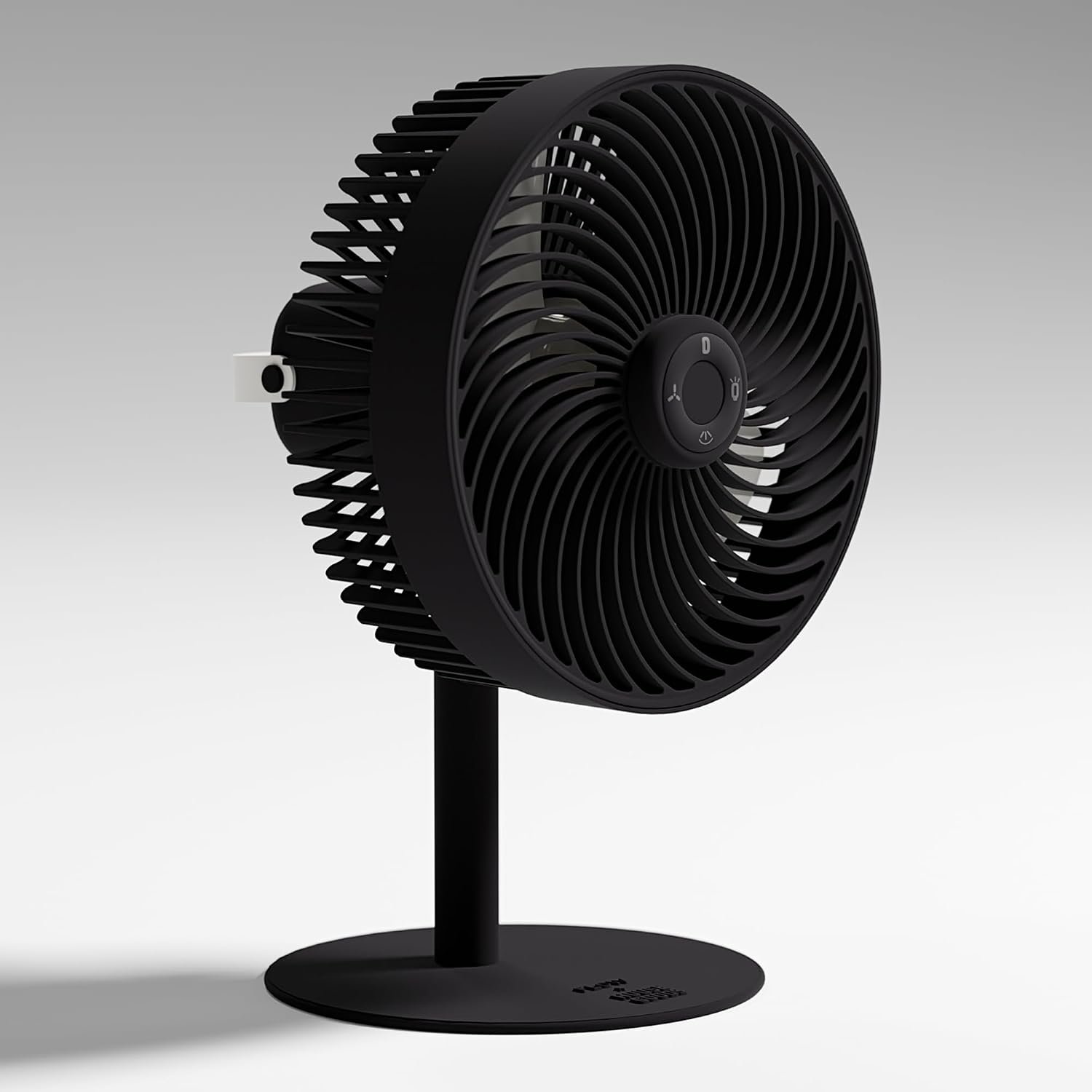 HOUSE GOODS FLOW Rechargeable High-Speed Cordless Table Fan with Mood Light & Remote Control for Home, Office, BLDC Motor, 6000mAh Battery, 17+ Hrs, 150° Oscillation, 4 Modes, Charcoal, Made in India