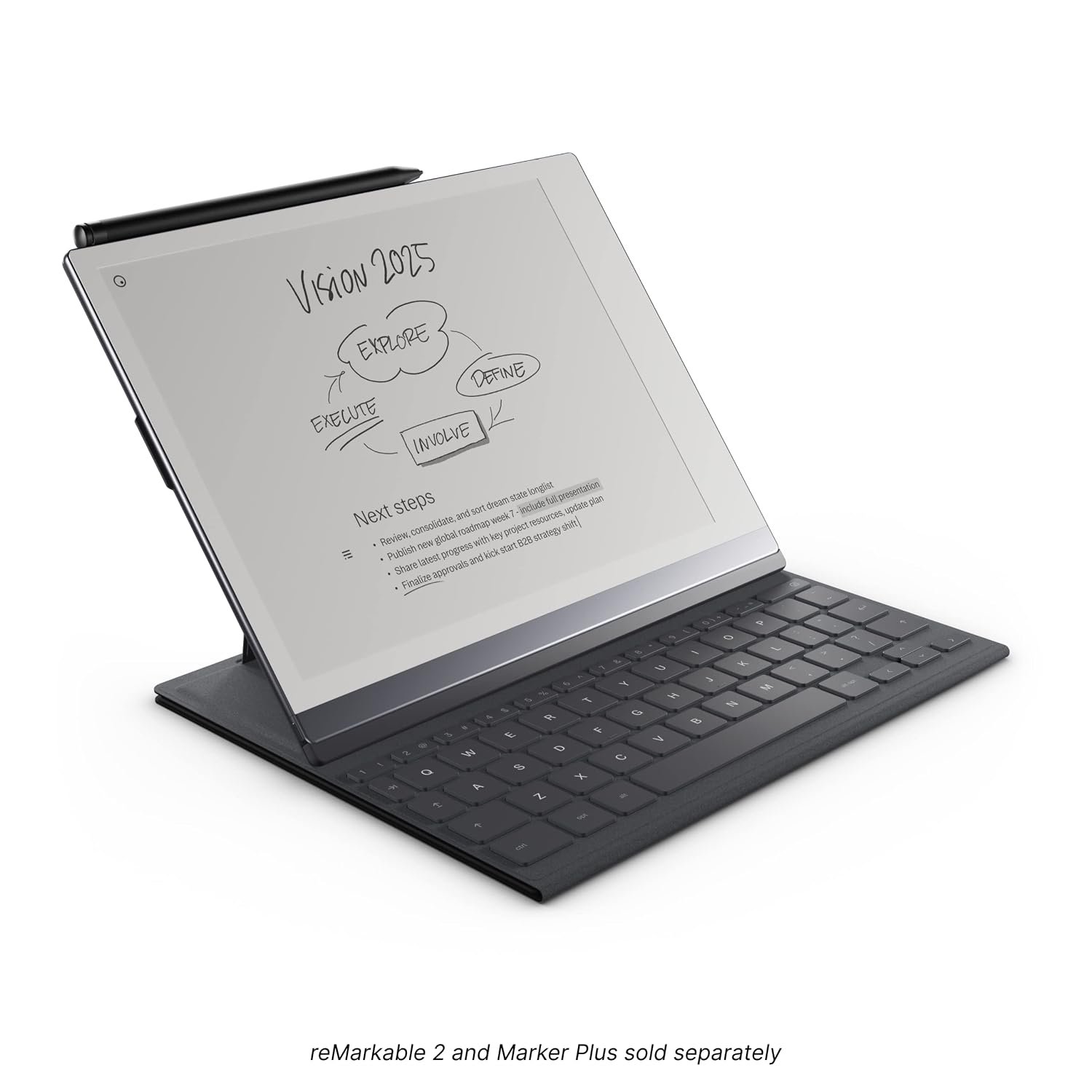 reMarkable 2 Type Folio - Black | Keyboard for The rM 2 Paper Tablet