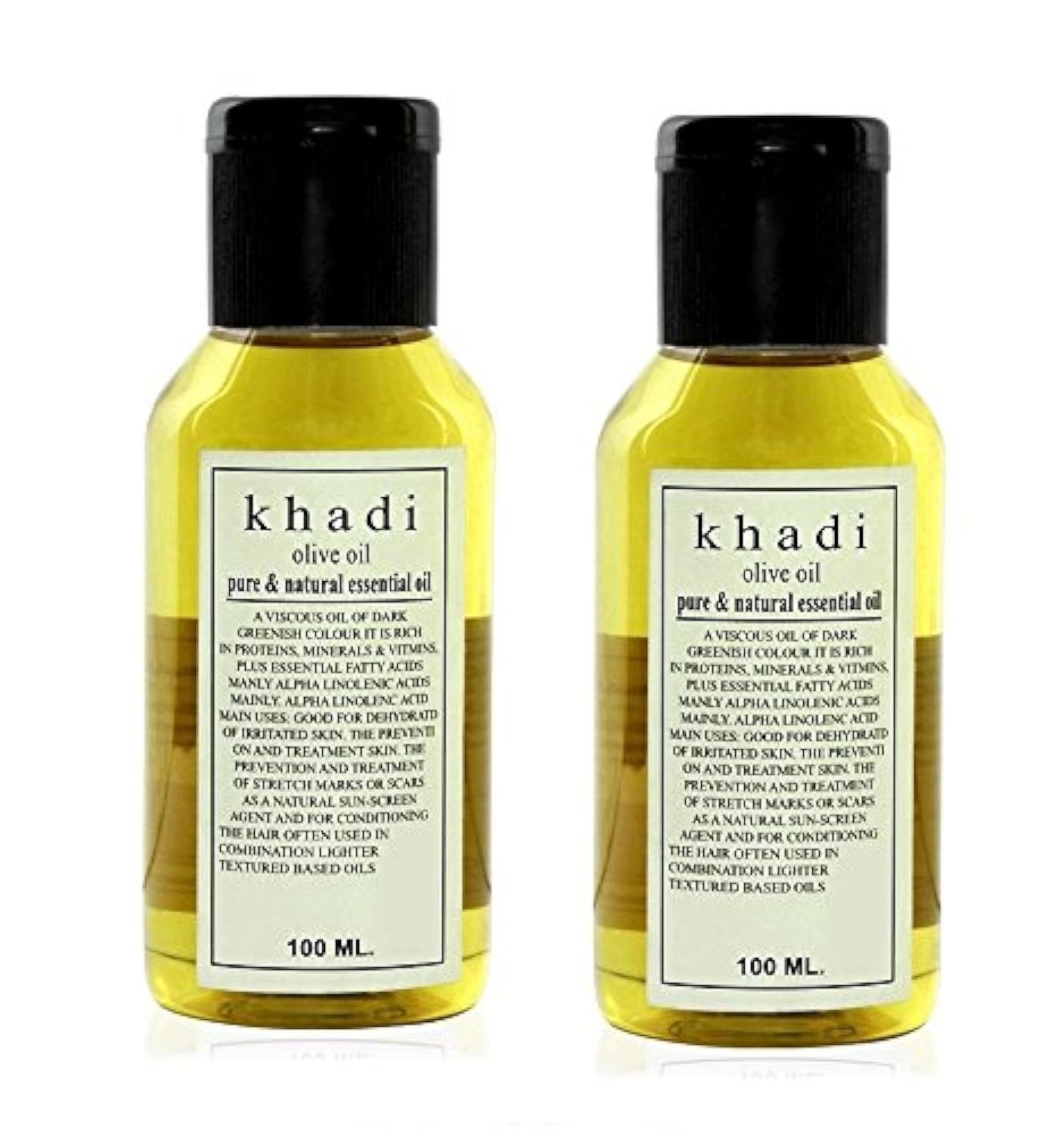 Khadi Olive Oil,100ml (Pack of 2) by Parvati Gramodyog Herbal Products - Made in India
