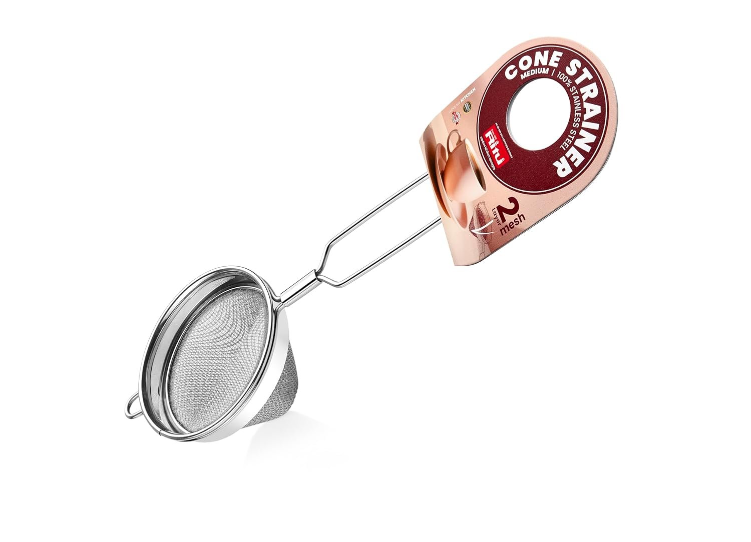 RITU J-427 Medium Cone Strainer for Tea, Juice & Kitchen Filtering