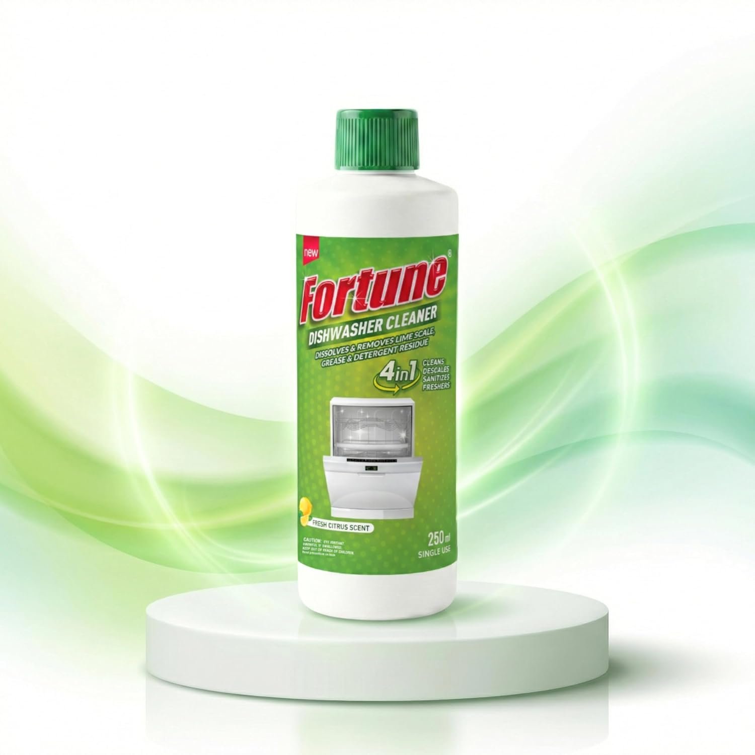 Fortune Appliance Cleaner & Descaler Liquid | Removes Limescale, Odour & Residue | Safe for Dishwasher & Washing Machine | 250 ml (Washing Machine cleaner)