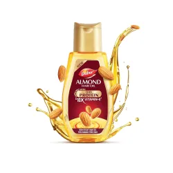 Dabur Almond Hair Oil - 500ml | Provides Damage Protection | Non Sticky Formula | For Soft & Shiny Hair | With Almonds, Keratin Protein, Soya Protein & 10X Vitamin E