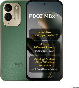 POCO M8x 5G (Leather Green, 128 GB) (6 GB RAM)