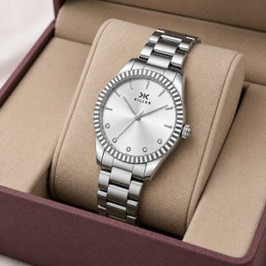 KILLER Women’s Elegant Fluted Bezel Analog Watch Analog Watch - For Women KLR-LR003-BLK-CH