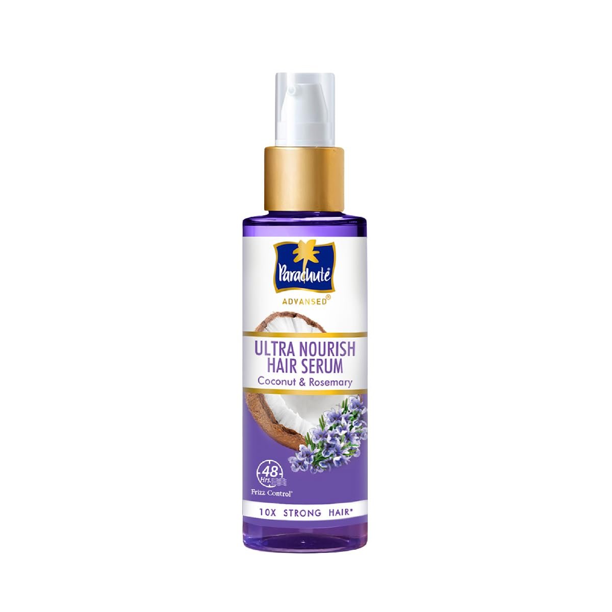 Parachute Advansed Ultra Nourish Hair Serum | Coconut & Rosemary | 48Hr Frizz Control | 10X Strong Hair |45ml