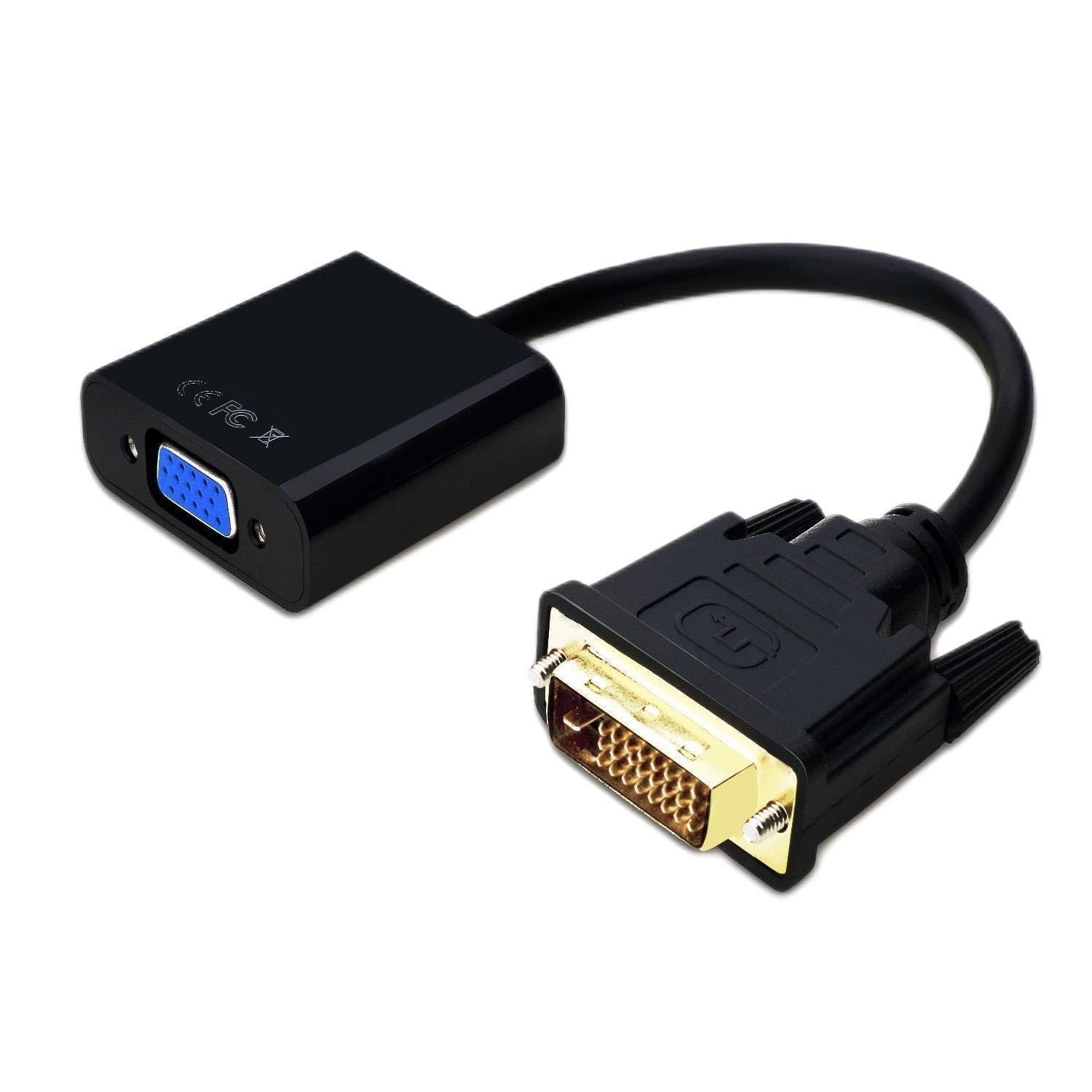 Laprite Active DVI-D Link 24+1 Male to VGA Female M/F Video Cable Adapter Converter