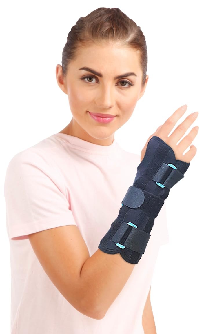 Flamingo Neoprene Wrist Splint | Adjustable Support Brace for Carpal Tunnel, Sprains & Arthritis – Breathable Compression for Pain Relief & Injury Recovery | Unisex | Size - LARGE |