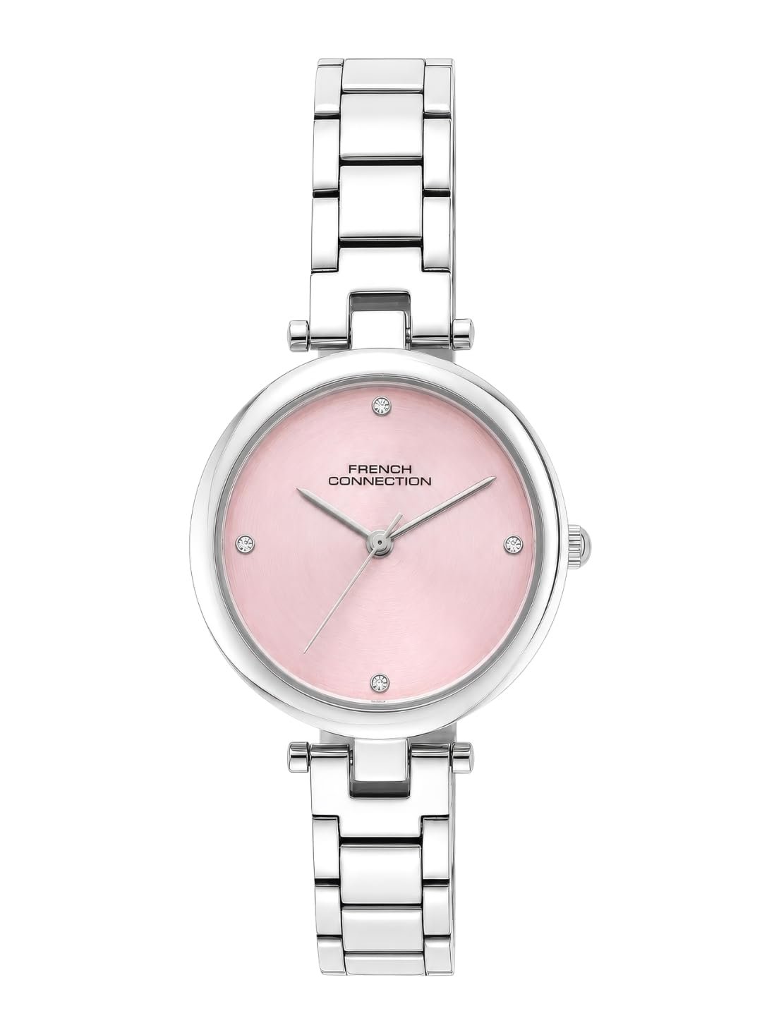 French Connection Pink Sunray Dial, Analog Watch for Women - FCN0166PSM