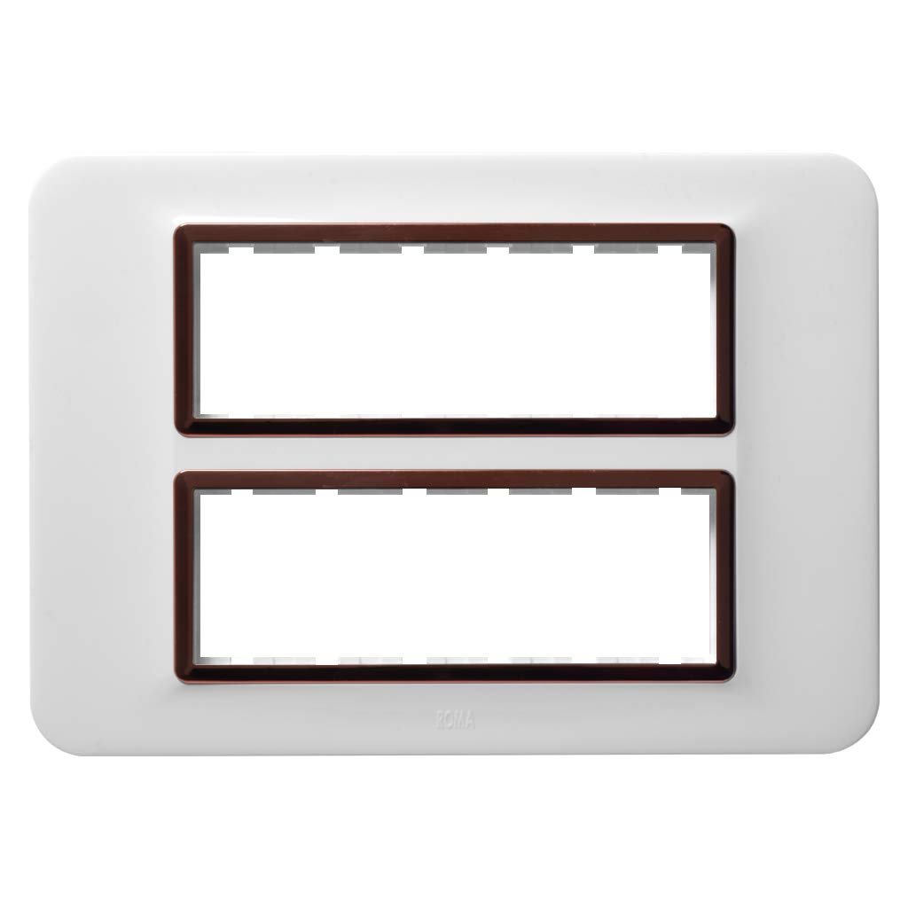 Anchor By Panasonic 66912BA Roma Urban Modular Polycarbonate 12M Square (Brushed Aluminium, Pack of 5)