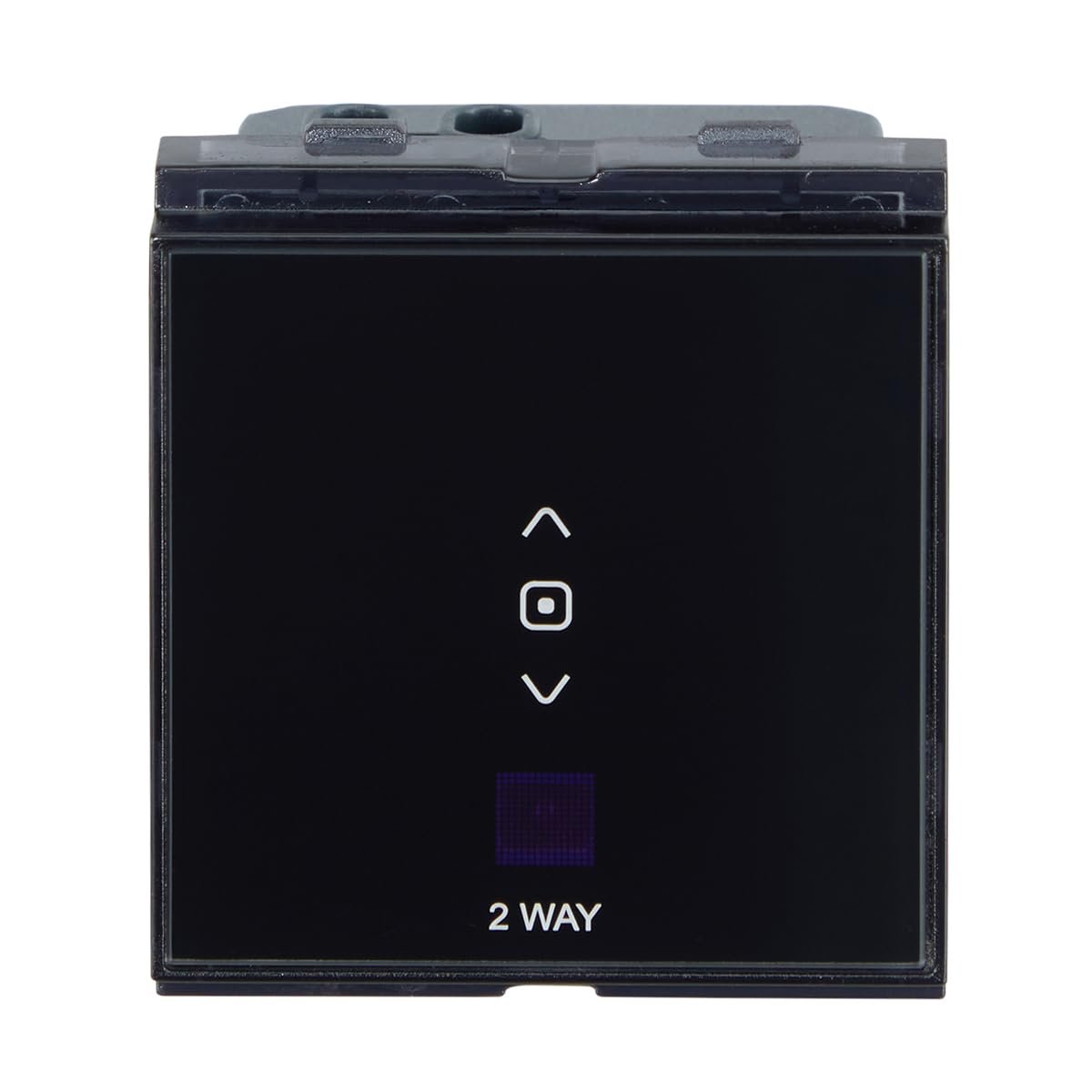 Lauritz Knudsen Electrical & Automation CB98030SK04 englaze Touch Switch 2 Way Black Glass With Up to 12 years Warranty | For Homes, Apartments, Commercial Space (Offices/Malls), Hotels