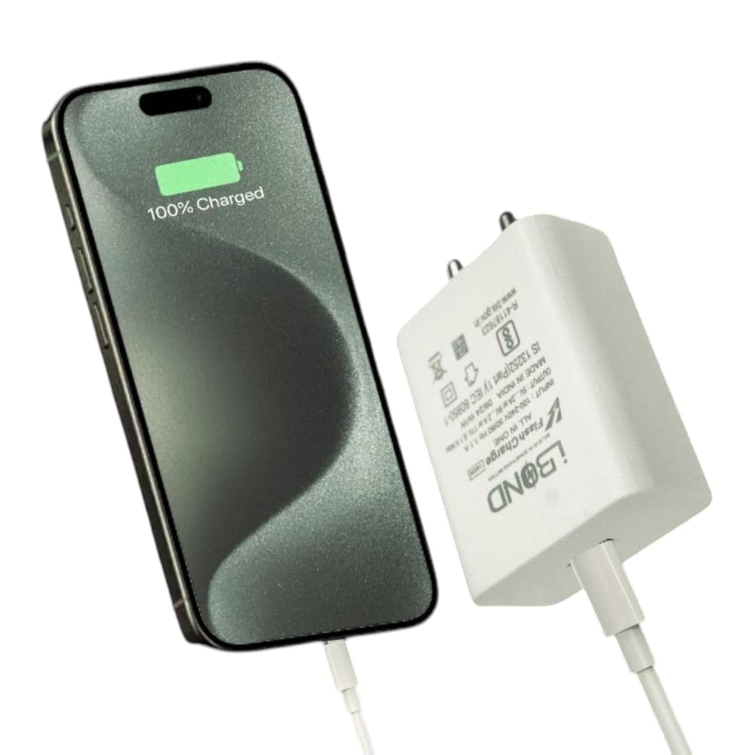 Flash Charger 144W | Universal High-Speed Mobile Charger | Made in India | BIS Certified | Smart Output 5V/2.4A | Compatible with Android, iOS & USB Type-C Devices