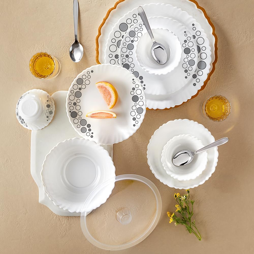 Larah by Borosil Dinner Set 41Pcs