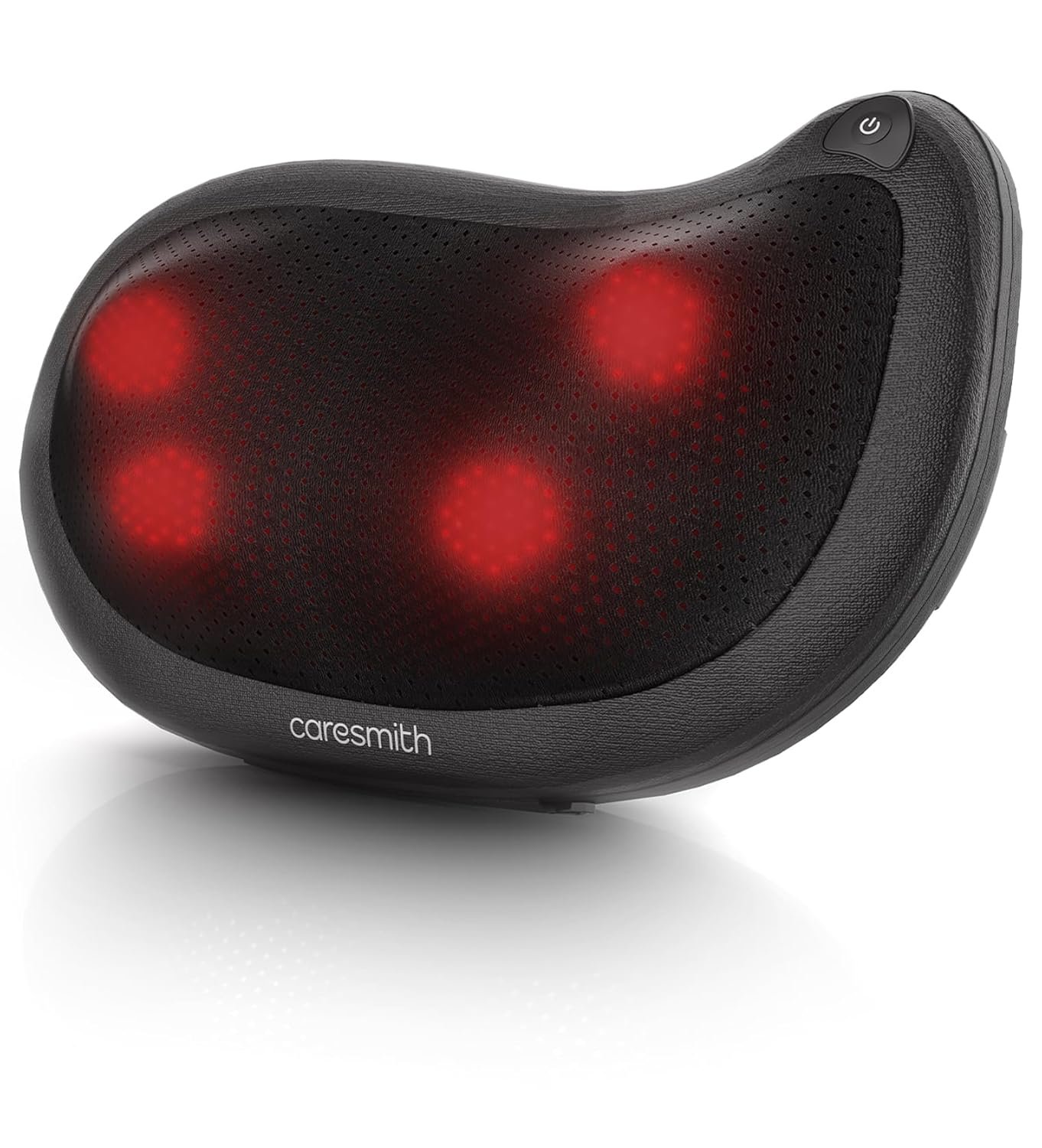 Caresmith Revive Back Massager for Pain Relief | Cushion Massager with 4 Nodes | Neck Massager Machine for Pain Relief & Body Pain | Gentle Warmth and 2 Speeds