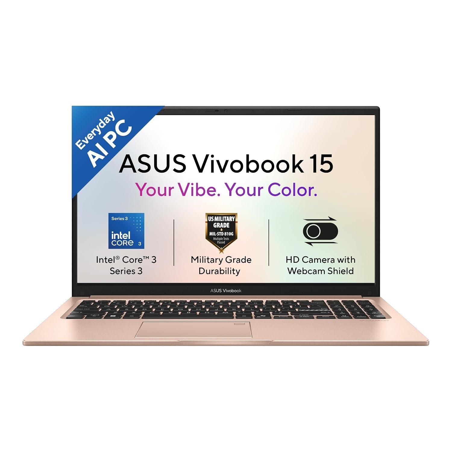 ASUS Vivobook 15 (2026),Intel Core 3, AI Laptop