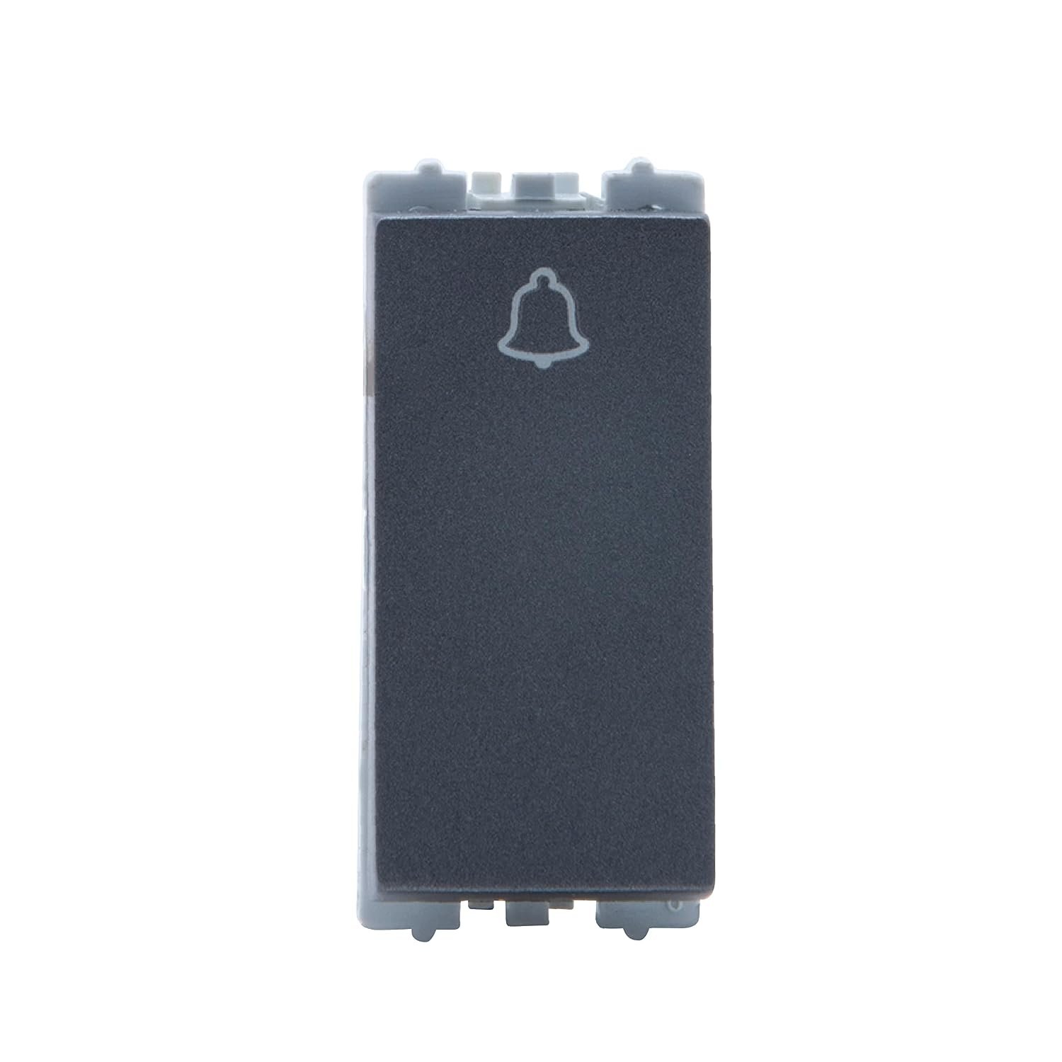 Wipro Northwest Nowa 6A Bell Push, Silver Grey (pack of 20)