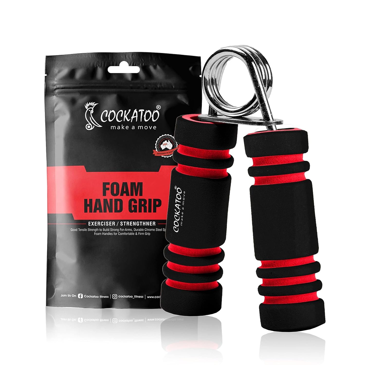 Cockatoo Hand Grip Strengthener, Hand Gripper for Men & Women for Gym Workout Hand Exercise Equipment