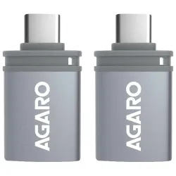 AGARO Blaze USB 3.0 to USB Type C OTG Adapter (Pack of 2)