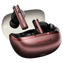 boAt Nirvana Zenith Pro, 50dB Hybrid Adaptive ANC, Spatial Audio, Hi-Res Audio LDAC, 6Mics AI-ENx, 80 Hrs Battery, Bluetooth Earbuds, TWS Ear Buds Wireless Earphones with mic (Crimson Red)