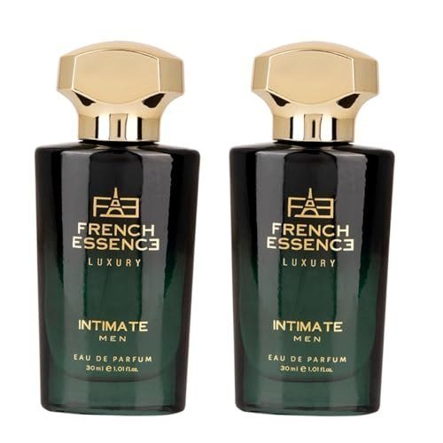 French Essence Intimate Premium Aerosol Perfume for Men | Long Lasting Luxury Eau de Parfum Set | Fresh Scent | Pack of 2 (30 ml Each)
