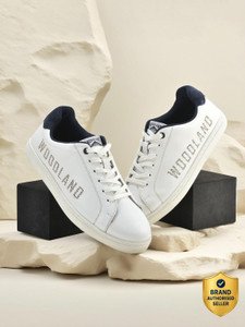 WOODLAND Casual Daily Wear Lightweight Breathable Comfortable Sneakers For Men (White , 7)