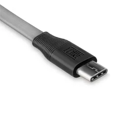 1.2M Turbo Charging Type C USB Data Cable for Type C PD Devices (Gray)