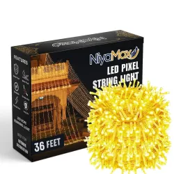 36 Feet LED Fairy String Lights – 36 Bulbs on Waterproof Copper Wire | Decorative Lights for Bedroom, Garden, Wedding, Diwali & Christmas Home Decoration (Warm White)