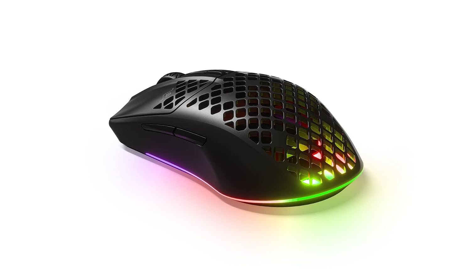 SteelSeries Aerox 3 Wireless - Super Light Gaming Mouse - 18,000 CPI TrueMove Air Optical Sensor - Ultra-Lightweight Water Resistant Design - 200 Hour Battery Life, Black