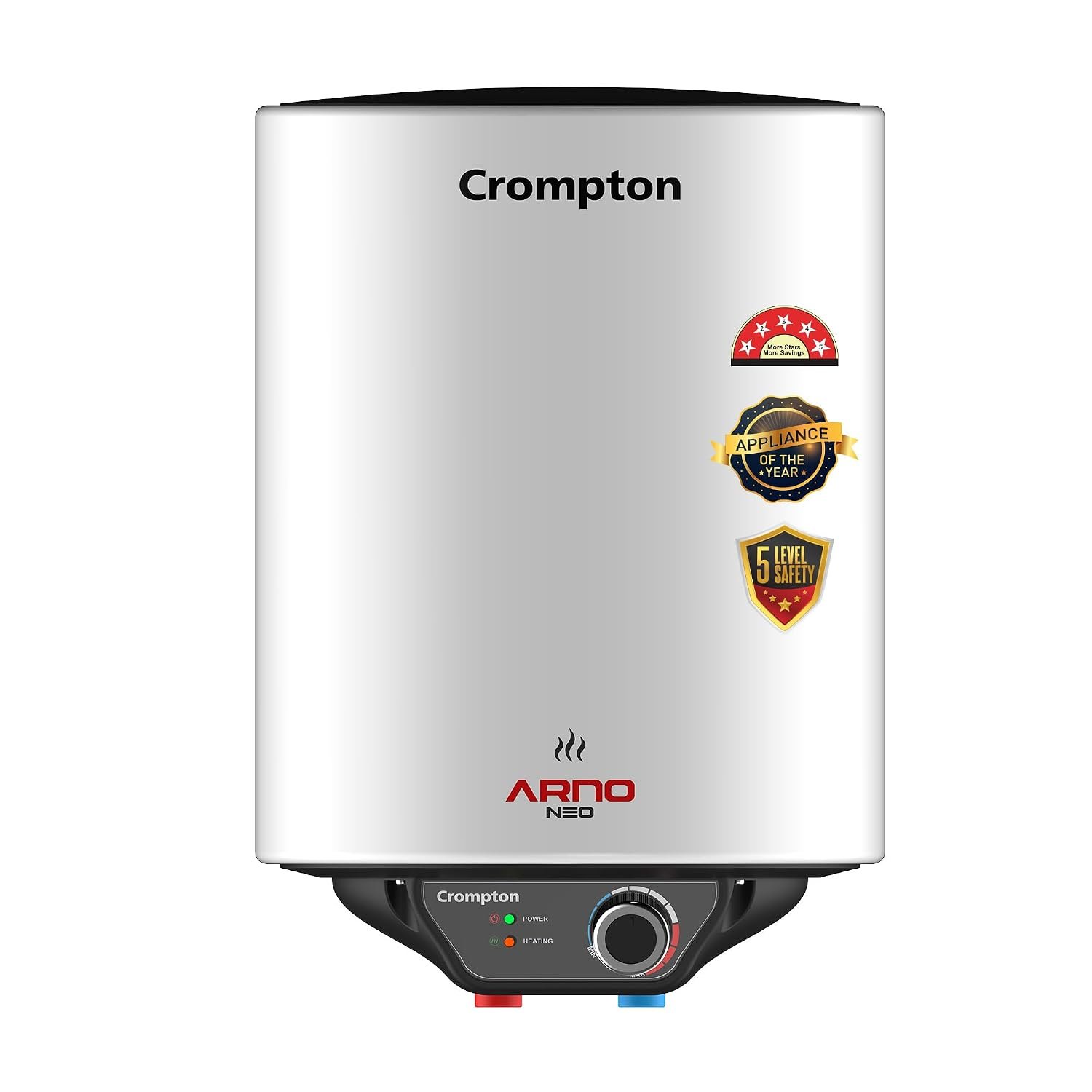 Crompton Arno Neo 25-L 5 Star Rated Storage Water Heater (Geyser) with Advanced 3 Level Safety National Energy Conservation Award Winner 2023