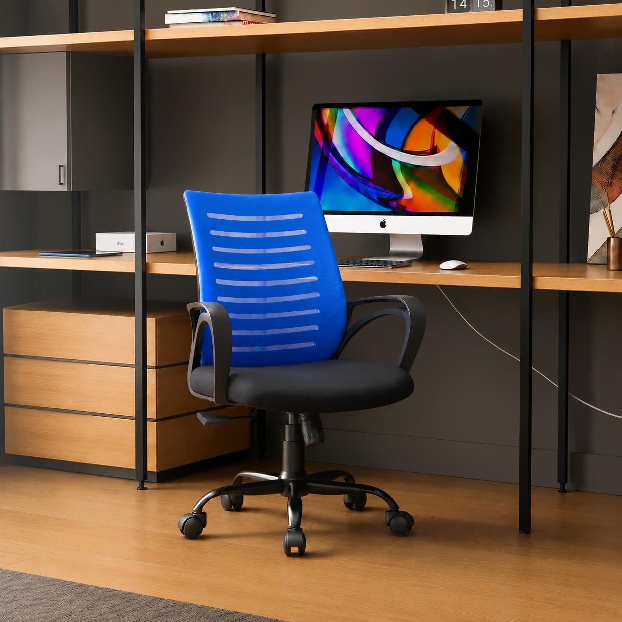 CELLBELL C104 Mesh Mid-Back Ergonomic Office Chair/Study Chair/Revolving Chair/Computer Chair