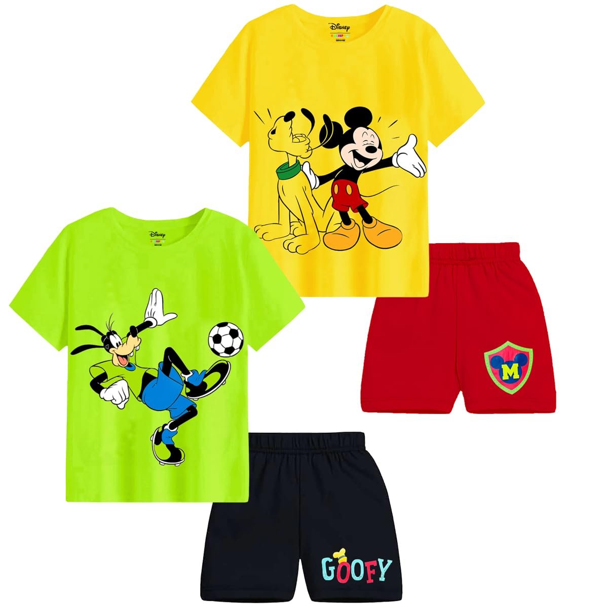 Kuchipoo © Disney Boys Regular Fit Cotton T-Shirts and Shorts